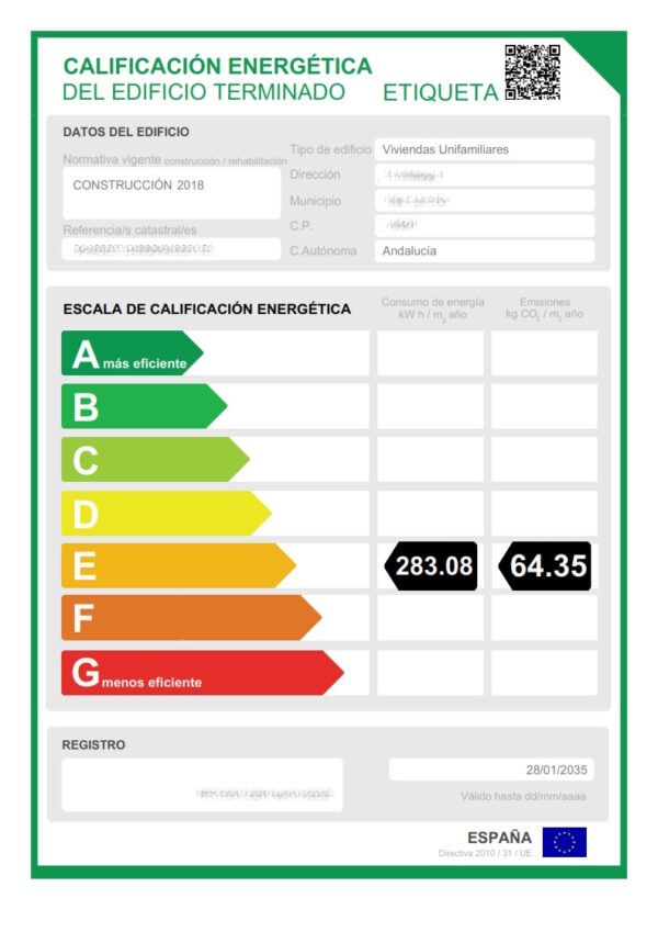 certificado de eficiencia energetica